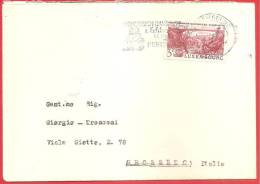 LUSSEMBURGO STORIA POSTALE - 1973 - BUSTA INDIRIZZATA IN ITALIA CON ANNULLO A TARGHETTA - PONT GRANDE DUCHESSE - Briefe U. Dokumente