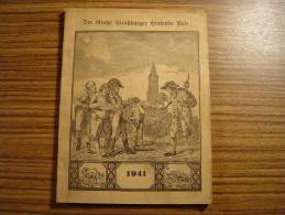 1938 CALENDRIER KALENDER SS WWII HITLER STRASSBURGER HINKENDE BOTE MESSAGER STRASBOURG ALSACE PUB - Grossformat : 1941-60