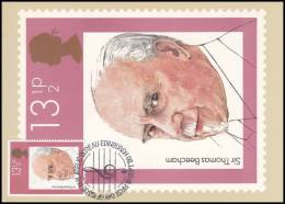 Great Britain 1980, Maximum Card "Sir Thomas Beecham" - Maximumkarten (MC)