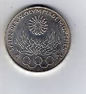 ALLEMAGNE : 10 MARK 1972 - F -JEUX OLYMPIQUES DE MUNICH En Argent - SUP - Gedenkmünzen