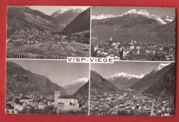 YVISP-37 Visp  Viège Multivues  Nicht Gelaufen. Rouge - Viège