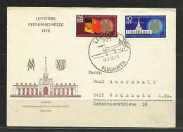 TOP!! DDR * BRIEF VON LEIPZIG NACH GRÜNHAIN * STEMPEL VON LEIPZIG FLUGHAFEN * 1972 **!! - Maschinenstempel (EMA)