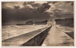 Real Photo, Rough Sea, Torquay,  F.H.Gibbs Postcard, Devon, - Torquay