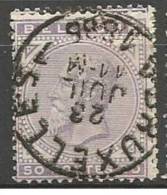 41 Obl Centrale Renversée BXL  40 - 1883 Leopold II