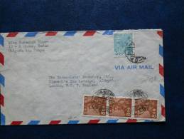 34/057   LETTER TO LONDON   1 STAMP MISSING - Brieven En Documenten