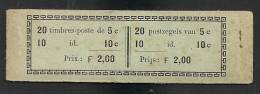Belgie Belgique Carnet A11 1914 Cote 175€ , NSCH Agrafe Original - Origineel Nietje - 1907-1941 Old [A]