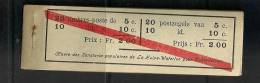 Belgie Belgique Carnet A10b 1914 Cote 175€ , ELECTRICITE - ENERGY CAR - NSCH Agrafe Original - Origineel Nietje - 1907-1941 Alte [A]