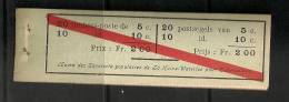 Belgie Belgique Carnet A10b 1914 Cote 175€ , ELECTRICITE - ENERGY CAR - NSCH Agrafe Original - Origineel Nietje - 1907-1941 Alte [A]