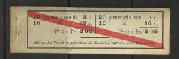Belgie Belgique Carnet A10b 1914 Cote 175€ , ELECTRICITE - ENERGY CAR - NSCH Agrafe Original - Origineel Nietje - 1907-1941 Oude [A]