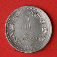 ARGENTINA  1  PESO  1957   KM# 57  -    (1740) - Argentinië