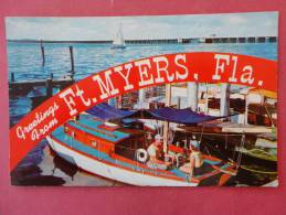 FL - Florida > Fort Myers  Dock Scene 1963 Cancel    Ref 886 - Fort Myers