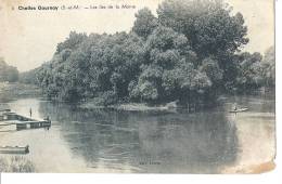 Cp 77 CHELLES GOURNAY Les Iles De La Marne ( Pêcheur A La Ligne , Barque , Forêt , Ponton , Quai ) - Chelles