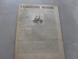 L´Agriculture  Moderne    N°189   13  Aout 1899 - Revues Anciennes - Avant 1900