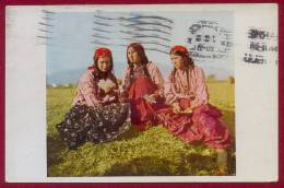 YUGOSLAVIA, GYPSIES / ZIGEUNERINNEN With PLAYING CARDS - NATIONAL COSTUME PICTURE POSTCARD 1931 - Ohne Zuordnung