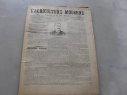 L´Agriculture  Moderne    N°188  6  Aout 1899 - Magazines - Before 1900