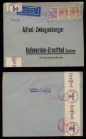 Schweden Sweden 1941 Censor Airmail Cover To Germany - Briefe U. Dokumente