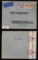 Schweden Sweden 1941 Censor Airmail Cover To Germany - Briefe U. Dokumente