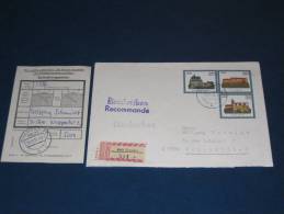 Postal Stationery DDR Ganzsache Deutschland 1986 1,35 DM Burg Burgen Einschreiben Dresden - Wuppertal Recommande - Briefomslagen - Gebruikt