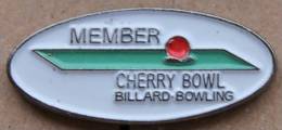 MEMBER CHERRY BOWL - BILLARD,BOWLING   -     (ROUGE) - Billiards