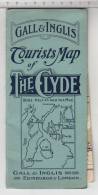 Gall & Inglis - Tourist Map Of The Clyde - General Map Of The Firth Of Clyde - Topographical Maps