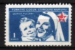 TURCHIA - 1954 YT 179 (*) BENEFICENZA - Liefdadigheid Zegels