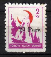 TURCHIA - 1950 YT 167 (*) BENEFICENZA - Liefdadigheid Zegels