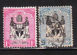 British Central Africa 1896 Coat Of Arms 2v Used - Autres & Non Classés