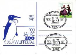 100 Years Of The Zoo In Wuppertal 1981, Penguin - Pinguïns & Vetganzen