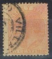 Sello 15 Cts Alfonso XII 1882. Fechador Trebol VILLAR Del RIO (Cordoba), Num 210 º - Gebraucht
