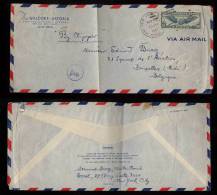 USA 1941 Censor Airmail NEW YORK To BELGIUM - Briefe U. Dokumente