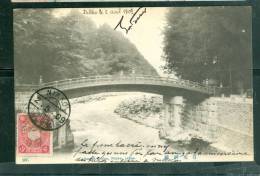 Timbre Du Japon Oblitéré Nikko En 1909 Sur Cpa " Sacred Bridge , Nikko, Japan - Affranchissement De Complaisance - Up154 - Lettres & Documents