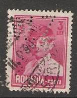 Romania 1928  King Michael  (o)  Perfin W.Z. - Other & Unclassified