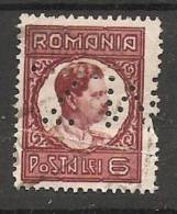 Romania 1930  King Karl II  (o)  Perfin M.Z. - Autres & Non Classés