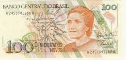 BILLET # BRESIL # 1989 # 100 CRUZADOS NOVOS # CEM CRUZADOS NOVOS # C. MEIRELES # - Brazil