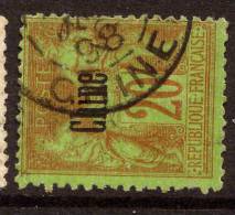 China France P.O. 1894 20c With "CHINE 98" CDS VFU - Otros & Sin Clasificación