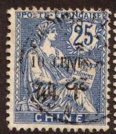 China France P.O. 1907 10c On 25c  VFU - Other & Unclassified