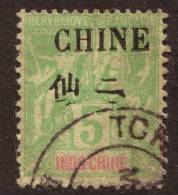 China France P.O. 1902 5C "CHINE" Overprint VFU - Other & Unclassified