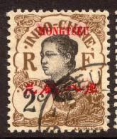 China France P.O. 1908 2c "MONGTZE" Opt VFU - Sonstige & Ohne Zuordnung