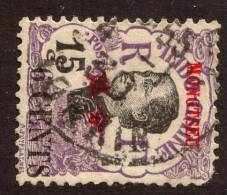 China France P.O. 1919 6c On 15c "MONGTZE" Opt &"TONKIN" CDS VFU - Sonstige & Ohne Zuordnung