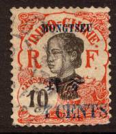 China France P.O. 1919 4c On 10c "MONGTZE" Opt VFU - Other & Unclassified