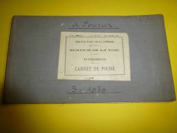 Service De La Voie Des CHEMINS De FER  , Du P L M     (Paris-Lyon-Méditerranée)  Carnet D'attachements Année 1939 - Railway & Tramway