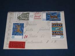 Brief Cover DDR Deutschland Eilsendung Eilbrief Berlin - F 1 Berlin Fernmeldeamt 1966 - Cartas & Documentos