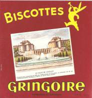 Buvard Biscottes Gringoir E  Le Paiais De Chaillot - Biscottes