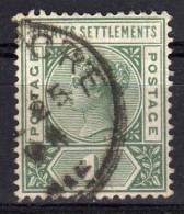 STRAITS SETTLEMENTS - 1892/01 YT 65 USED - Straits Settlements