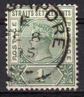 STRAITS SETTLEMENTS - 1892/01 YT 65 USED - Straits Settlements