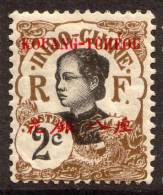 China France P.O. 1908 2c "KOWANG-TCHEOU" Overprint MH - Sonstige & Ohne Zuordnung