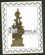 AUTOCOLLANT ANNONCANT L´EXPOSITION PHILATELIQUE EUROPHILA - Philatelic Fairs