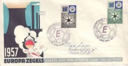 NETHERLANDS 1957 EUROPA CEPT FDC - 1957