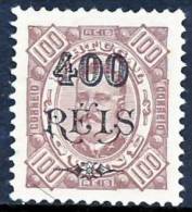 !										■■■■■ds■■ Guinea 1902 AF#83 (*) King Carlos Surcharged 400/100 Mint (D0122) - Portugees Guinea