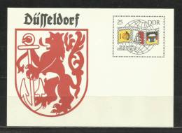 TOP!! DDR * PRIVATGANZSACHE * BRIEFMARKENAUSSTELLUNG DER JUGEND * DÜSSELDORF 1990 * POSTFRISCH  *  **!! - Postkarten - Ungebraucht